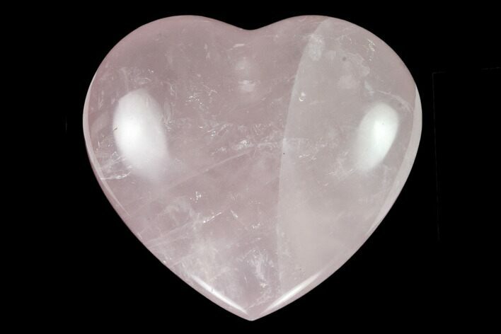 Polished Rose Quartz Heart - Madagascar #129041
